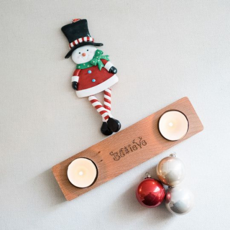 Suport de 2 lumânări - editie Sarbatori - Believe [0]