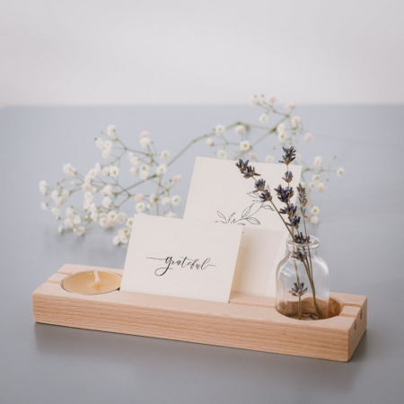 Suport pentru lumanare si mesaje 20cm