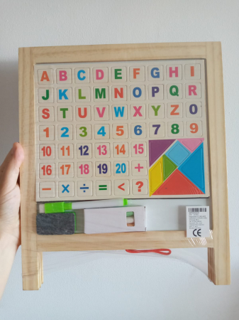 Tabla de scris pliabila din lemn cu 2 fete [3]