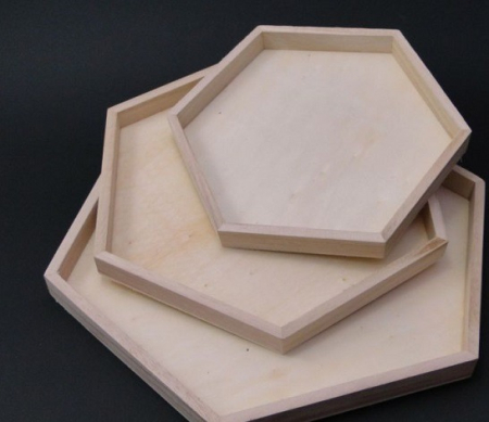 Set tava lemn - hexagonala [0]