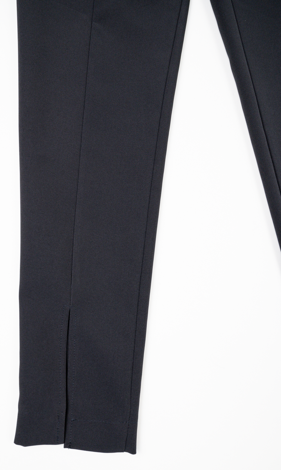 Pantalon dama office negru elegant cu talie inalta cu pense de cambrare •  Fofy Shop