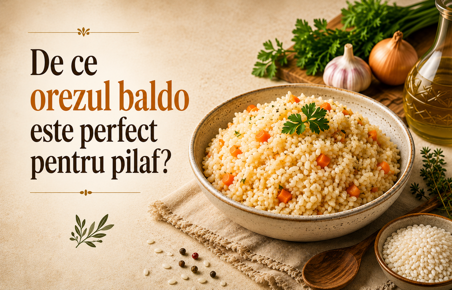 De ce orezul baldo este perfect pentru pilaf?