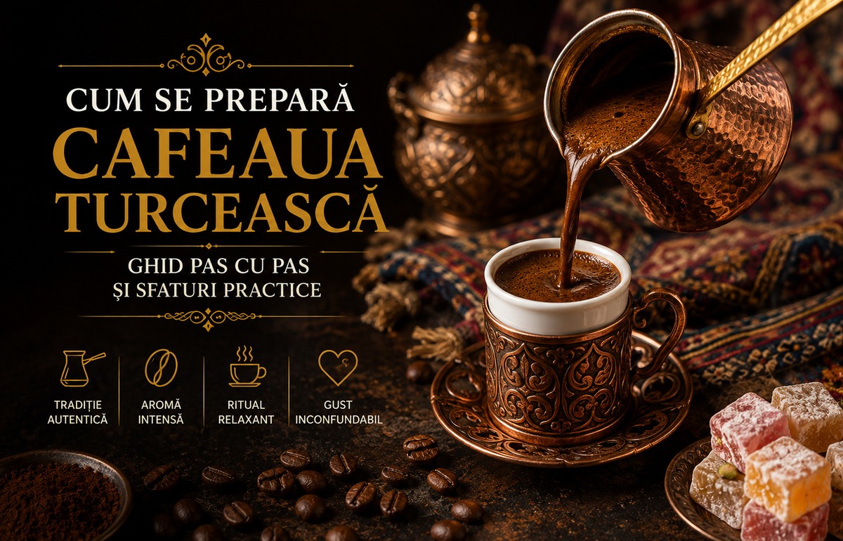 Cum se prepara cafeaua turceasca: Ghid pas cu pas si sfaturi practice