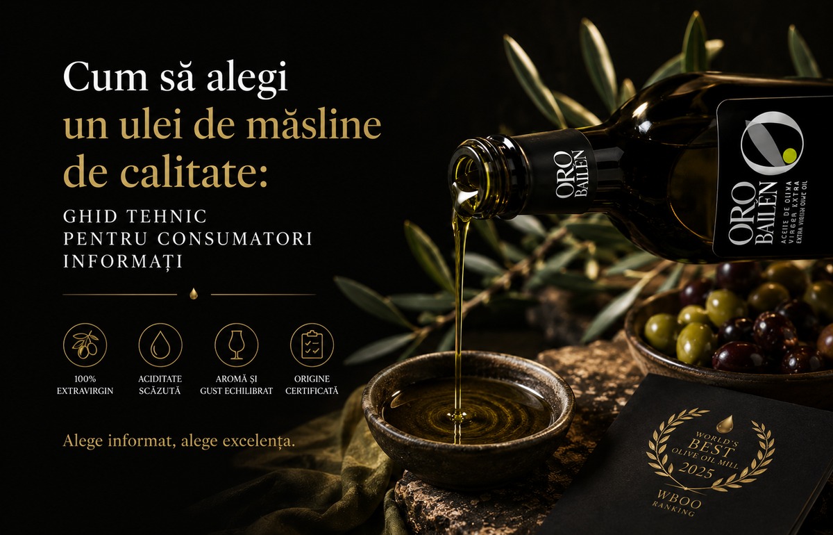 Cum sa alegi un ulei de masline de calitate: Ghid tehnic pentru consumatori informati