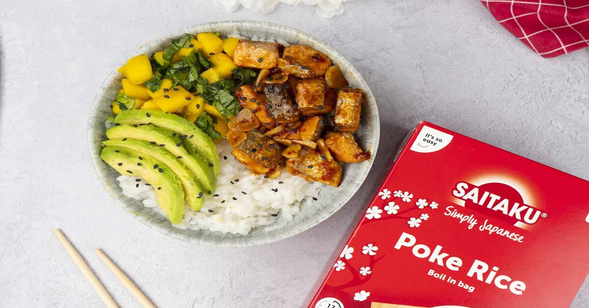 Poke Bowl cu somon crocant