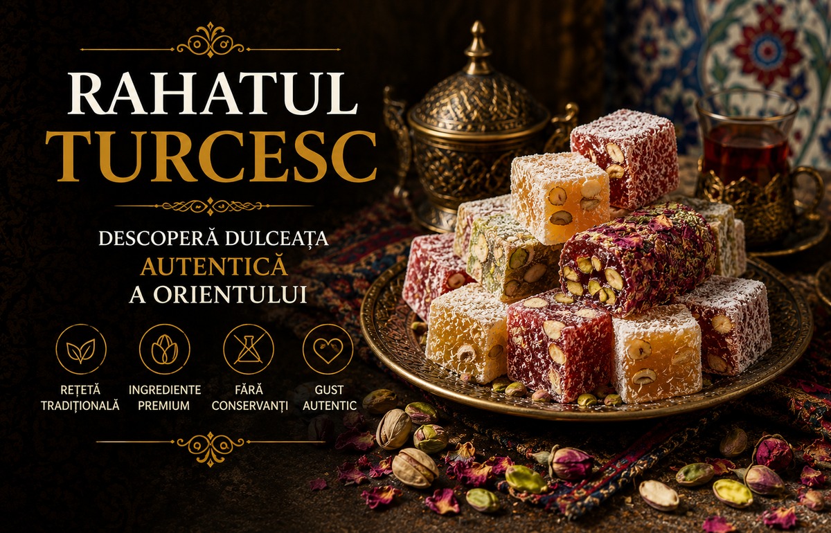 Rahatul Turcesc: Descopera dulceata autentica a Orientului