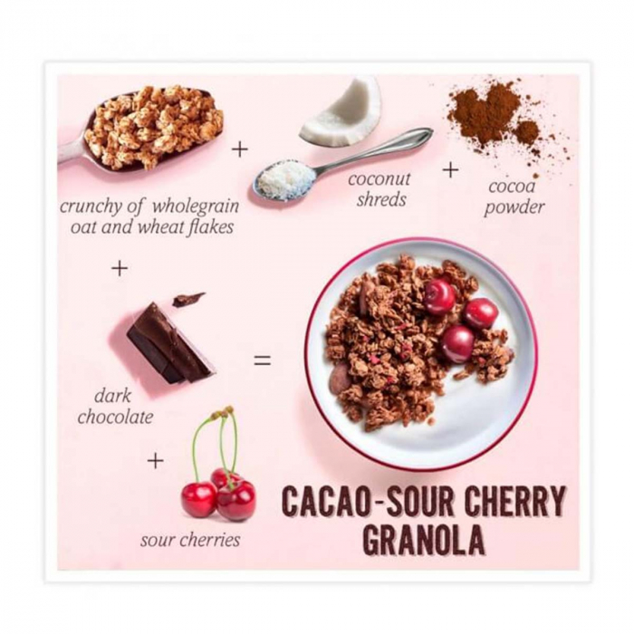 Cereale Crunchy cacao si visine 325 g Verival Bio [2]