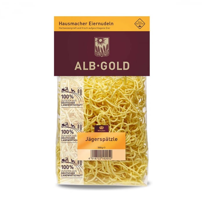 Paste svabesti cu ou JAGERSPATZLE 500gr Alb Gold [1]