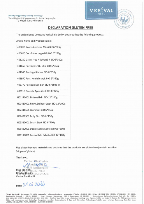 Porridge cacao-banane pentru sportivi 45gr Verival Bio [2]