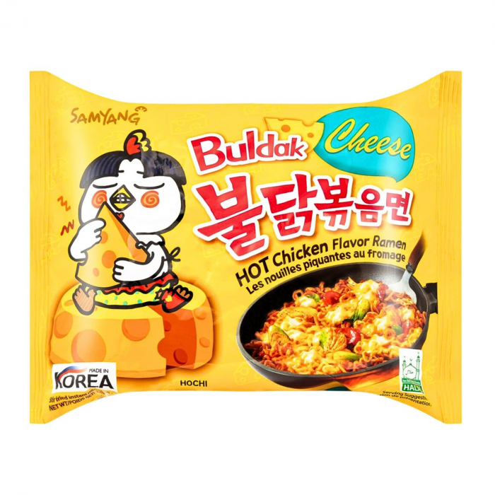 Ramen Cheese cu branza si aroma de pui 5pack (5x140gr) Samyang Buldak [2]