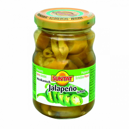 Conserve de legume - Ardei Jalapeno taiat 180 g Suntat