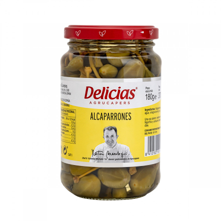 Capere la borcan - Fructe de capere cu codita in otet 370gr Agrucapers