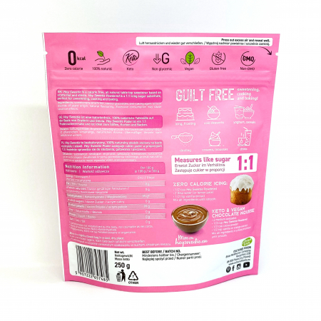 Inlocuitor zahar, pudra, 100% natural, zero calorii 250gr Cultured Foods [1]