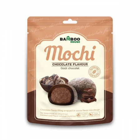 Produse Japonia - Mochi - Desert Japonez din orez cu aroma ciocolata 180gr