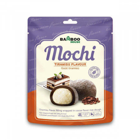 Produse Japonia - Mochi - Desert Japonez din orez cu aroma tiramisu 180gr