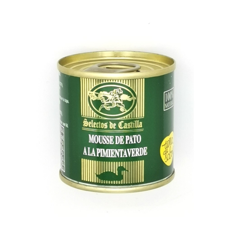 Conserve - Mousse cu ficat de rata si piper verde (15% foie gras) 95gr Selectos de Castilla