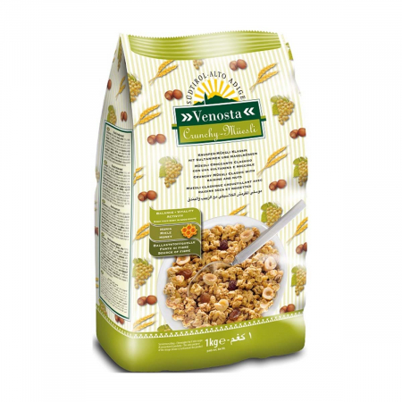 Musli - Musli Crunchy Stafide-Alune de padure 1kg Venosta