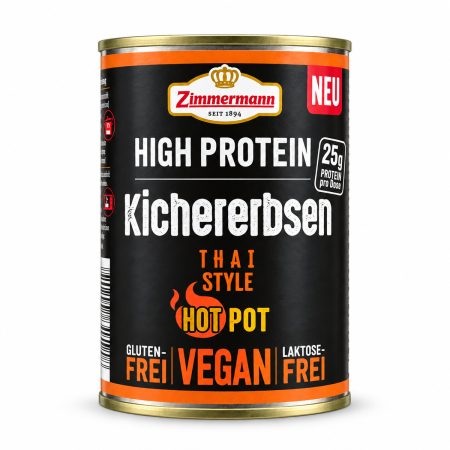 Conserve de legume - Naut High Protein 400g Zimmermann, Thai Style – 25 g proteine