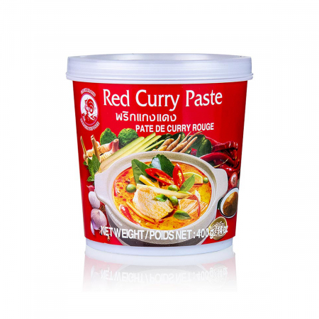 Sosuri asiatice - Pasta de curry rosu 400gr Cock Brand
