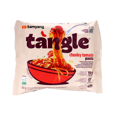 Taitei si noodles asiatici - Paste cu sos de rosii bucati 105g Samyang Tangle