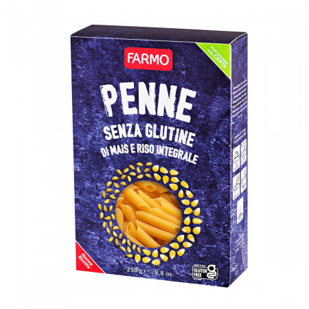 Paste Penne Fara Gluten Din Porumb Si Orez Brun G Farmo