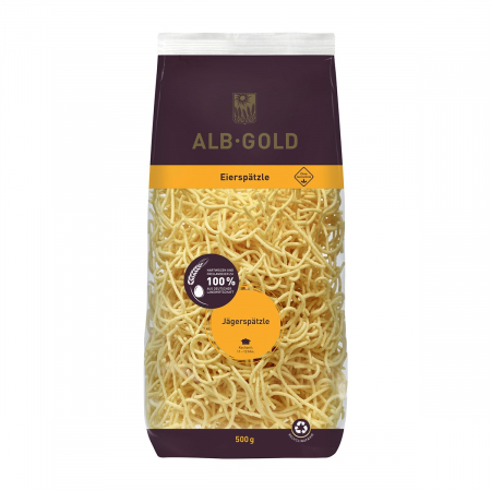 Paste din grau dur - Paste svabesti cu ou JAGERSPATZLE 500gr Alb Gold