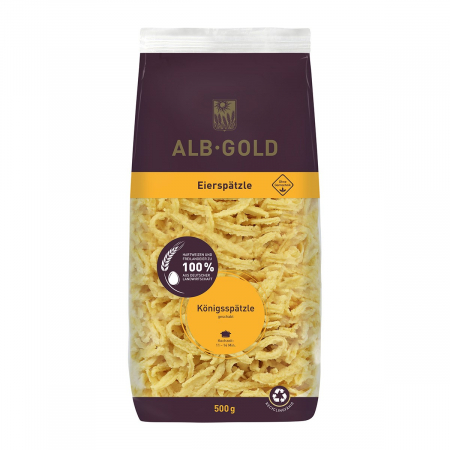 Paste din grau dur - Paste Svabesti cu ou Königsspätzle 500gr Alb Gold