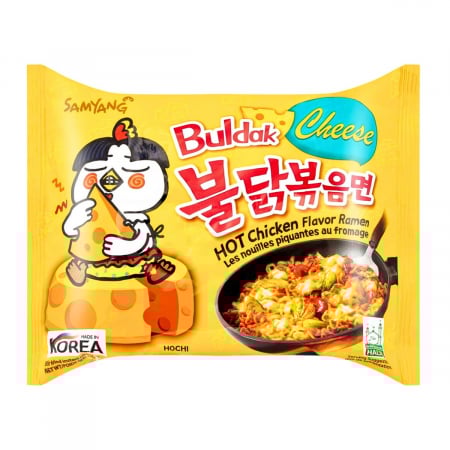 Ramen Cheese cu branza si aroma de pui 5pack (5x140gr) Samyang Buldak [1]