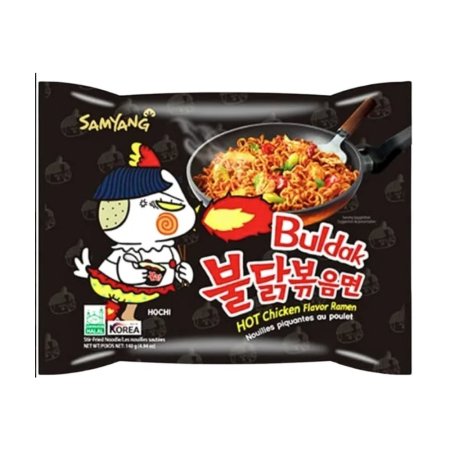 Taitei si noodles asiatici - Ramen picant cu aroma de pui 140g Samyang Buldak