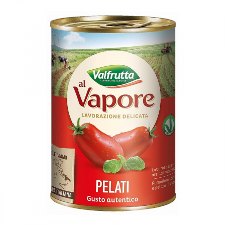 Sos de rosii - Rosii decojite Al Vapore 400gr Valfrutta