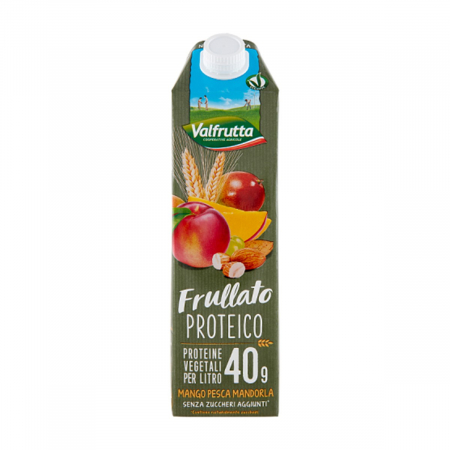 Bauturi vegetale - Smoothie Proteine mango piersici migdale 1L Valfrutta