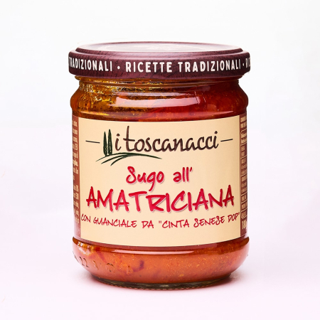 In jurul lumii - Sos Amatriciana cu guanciale cinta senese dop 180gr Toscanacci