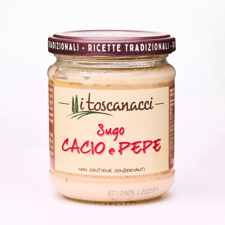 Produse fara gluten - Sos Cacio e Pepe cu branza Pecorino 180gr Toscanacci