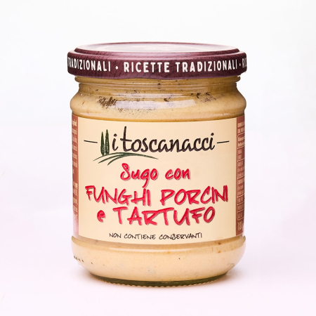 Produse fara gluten - Sos ciuperci Porcini cu trufe 180gr Toscanacci