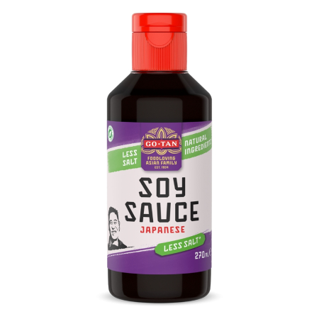 Produse Asiatice - Sos de soia continut redus de sare 270ml  Go-tan