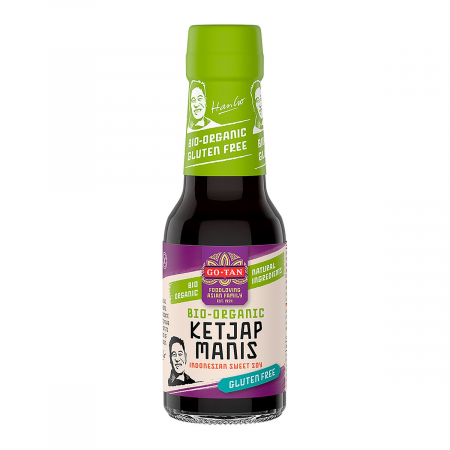 Sosuri asiatice - Sos de soia Ketjap Manis dulce 145gr Go-Tan Bio