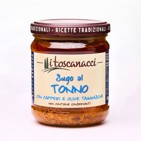 Produse fara gluten - Sos de ton cu capere si masline 180gr Toscanacci