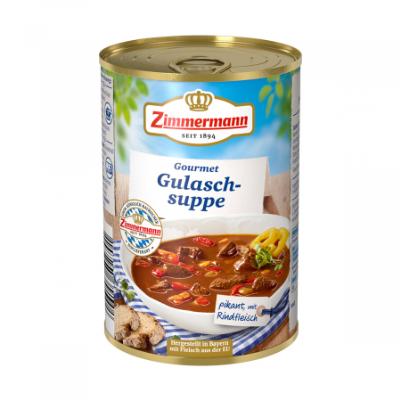 Germania - Supa Gulas Gourmet cu carne de vita 400gr Zimmermann