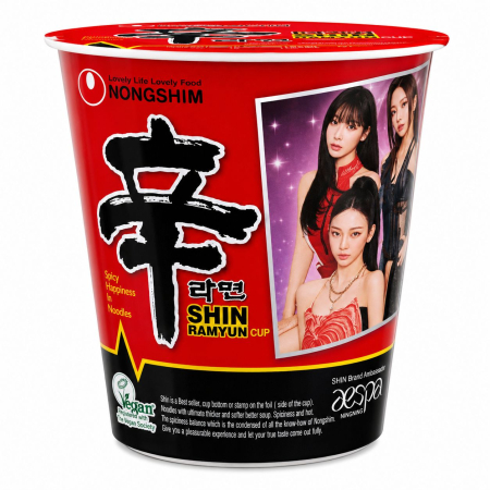 Taitei si noodles asiatici - Supa Taitei Instant Coreeni Shin Cup 68gr - Nongshim, Gust Picant la Pahar