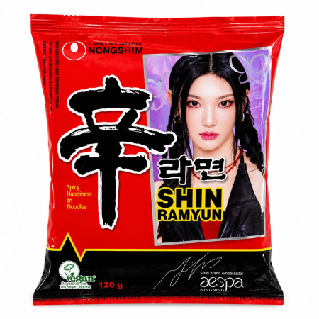 Taitei si noodles asiatici - Supa taitei instant coreeni Shin Ramyun 120gr Nongshim, Gust Picant