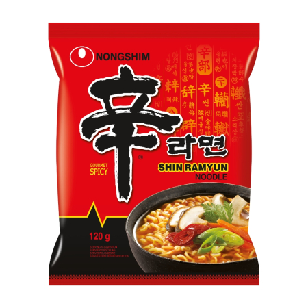 Taitei si noodles asiatici - Taitei instant Shin Ramyun 120 g Nongshim