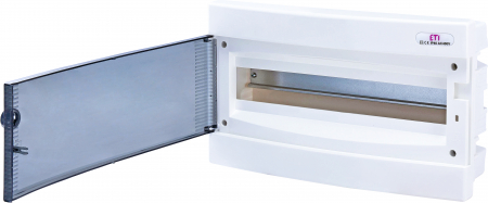 Tablouri electrice - Tablou electric incastrat, 18 module, usa transparenta, IP 40