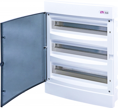 Tablouri electrice - Tablou electric incastrat, 54 module, usa transparenta, IP 40