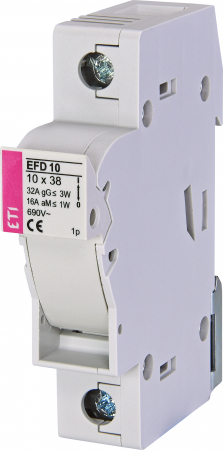 Separatoare sigurante fuzibile - Separator cu sigurante fuzibile, EFD 10, 1 pol, maxim 32A