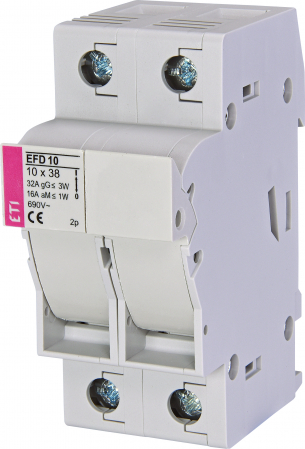 Separatoare sigurante fuzibile - Separator cu sigurante fuzibile, EFD 10, 2 poli, maxim 32A