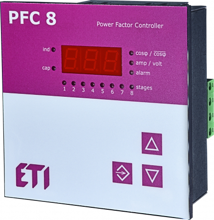 Compensarea puterii reactive - Controler putere reactiva PFC RS - maxim 8 trepte