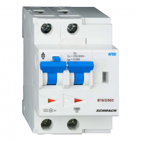 AFDD – Dispozitive de detectare a defectului de arc electric - AFDD, seria Lisa, B16 A, 2 poli, 30 mA, tip A, 10 kA
