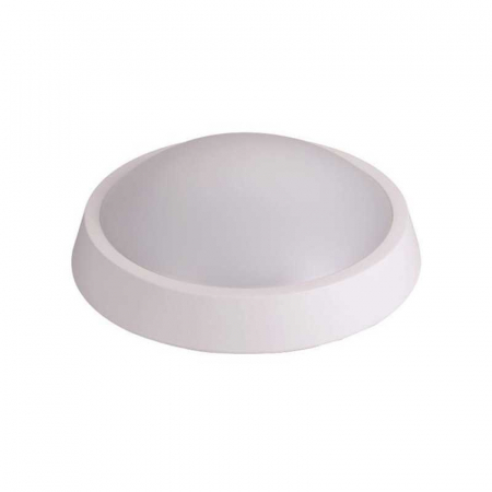 Corpuri de iluminat - Aplica perete rotunda LED Plus alba, 24W, 4000K lumina neutra, 1800lm, 220-240V, IP65, Eurolamp