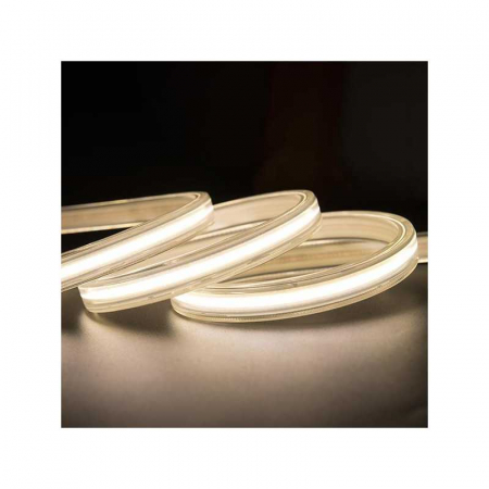 Banda LED si transformatoare - Banda LED dimabila 220V COB PRO, 8W/ml, 85lm/W, 4000K lumina neutra, latime 10mm, IP65 (rola 10m), Eurolamp