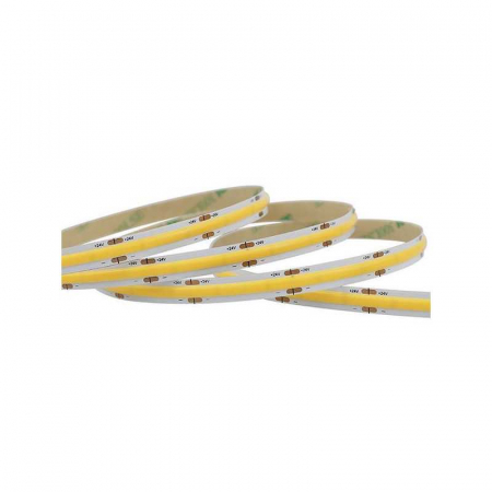Banda LED si transformatoare - Banda LED dimabila 24V COB PRO, 10W/ml, 100lm/W, 6500K lumina rece, latime 5mm, IP44 (rola 5m), Eurolamp